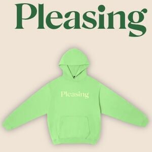 NEW PLEASING L GREEN POLLINATORS HOODIE HOODED POCKET SWEATSHIRT LARGE NWT